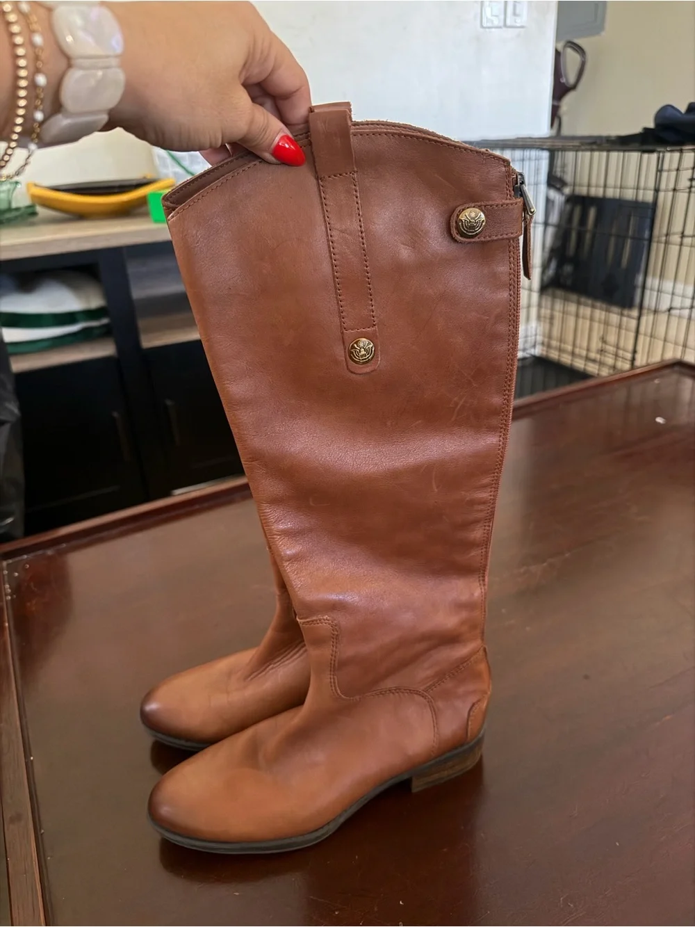 Sam Edelman Brown Leather Boots